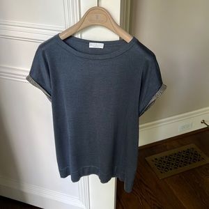 Brunello Cucinelli T shirt sweater top Monili size XS